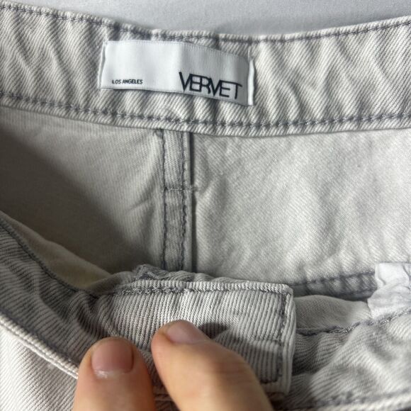 NWT VERVET Distressed Grunge Ripped Jeans Light Wash Denim Straight Leg Size 31 - Picture 6 of 12